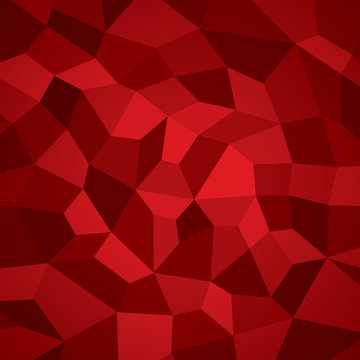 Abstract vector geometry red background