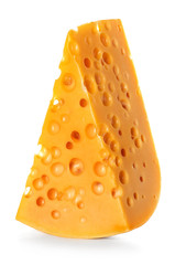 Cheese isolated on white background