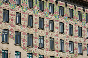 Obraz premium Art Nouveau building in Vienna, Austria