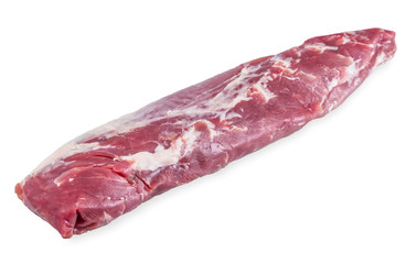 Pork tenderloin , Fillet on white