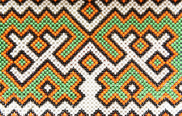 background of beads indigenous peoples of Siberia