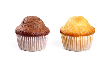 Chocolate and cream muffins