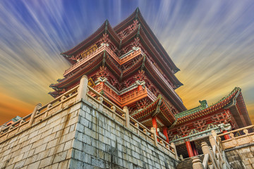 Fototapeta na wymiar ancient Chinese architecture