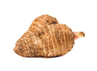 Taro isolated on white background