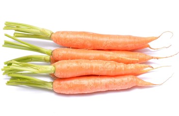 carrots isolated on white background