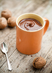 cocoa drink made of coconut milk
