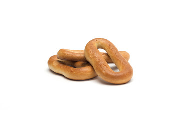 Dry bagels. Photo.
