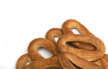 Dry bagels. Photo.