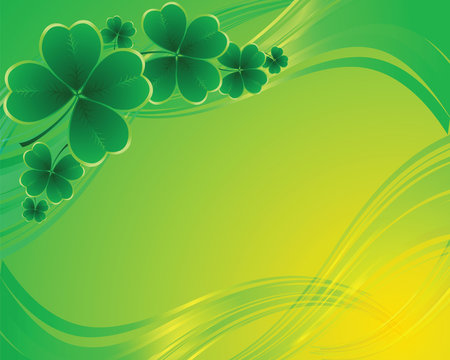 clover background for the St. Patrick's Day