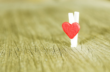 Fototapeta premium red heart to love