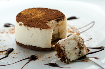 Tiramisu and Cinnamon Powder