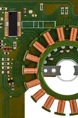 Electronic circuit board of stepper motor