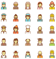 Vector people icon set