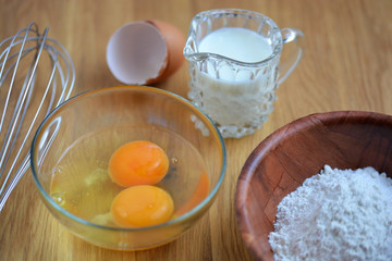 Ingredients for Making a Cake