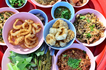 Crispy Pork and northern Thai's food