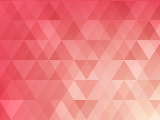Abstract background of light red triangle