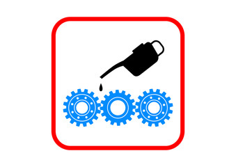 Industrial icon on white background