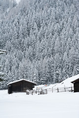 Winter scenery in Hintertux