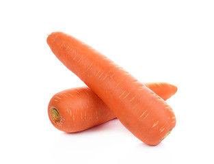 fresh carrot  isolated on white