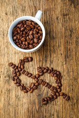 Coffee dollar sign