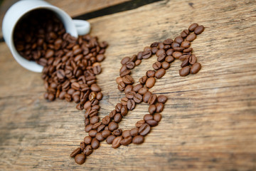 Coffee dollar sign