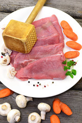 Fleischklopfer Schnitzel