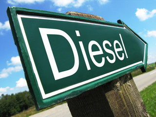 DIESEL road sign