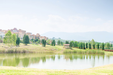 Fototapeta premium home garden resort