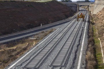 Railway on construction
