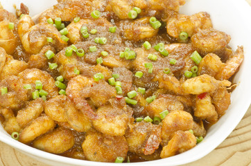 Bar style ginger prawn