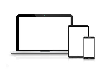 Modern digital tech device collection © sdecoret