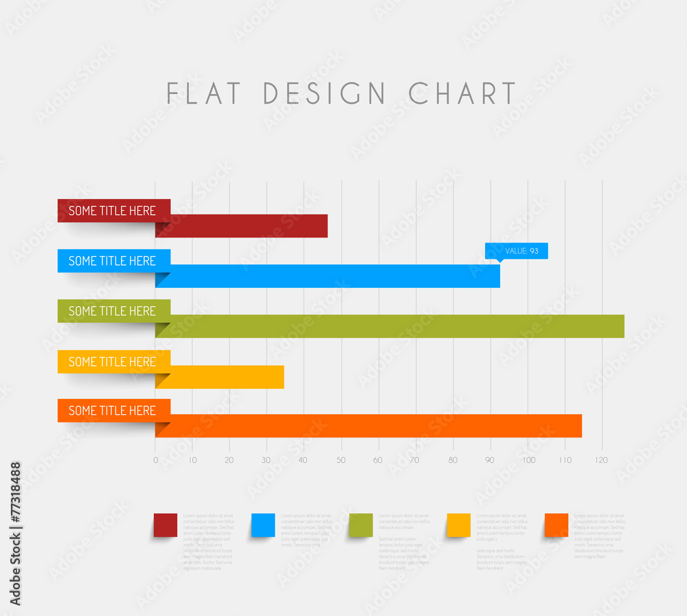 Aufkleber vector flat design statistics column graphs