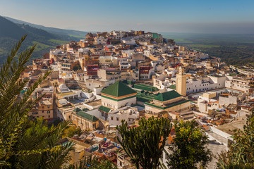 Fototapeta na wymiar View of Moulay Idriss