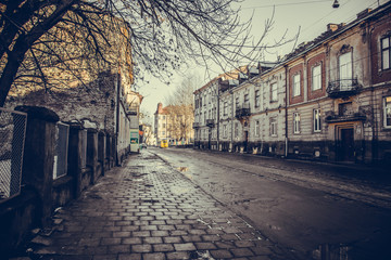 Fototapeta premium Miasto Lwów, Ukraina