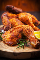 Baked chicken with herbs