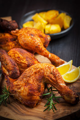 Baked chicken with herbs