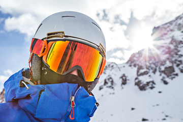 Snowboarder portrait