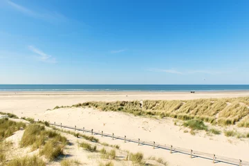 Tuinposter Noordzee, Nederland Dunes at the coast
