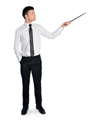 Business man pointing something