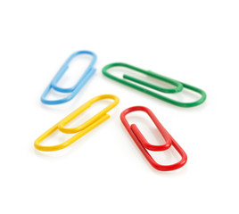 paper clips isolated on white