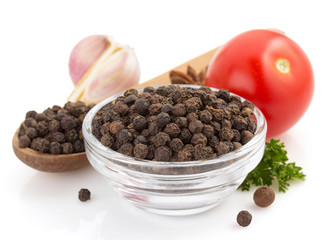 pepper spice isolated on white