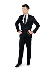 Business man looking serious