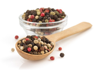 pepper spice isolated on white