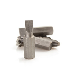 heads for screwdriver isolated on white