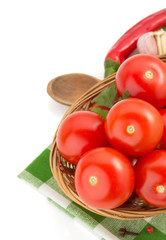 tomato on white background