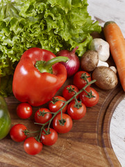 Fresh vegetables on the table