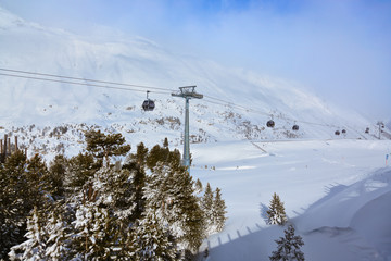 Mountain ski resort Obergurgl Austria