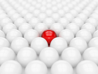 Different red ball