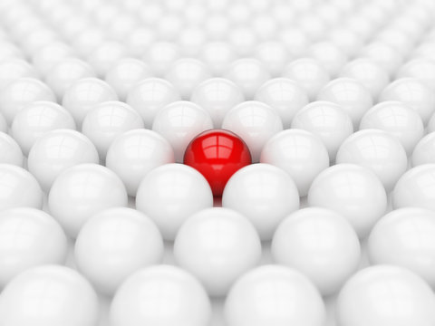 Different red ball