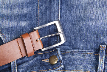 Jeans With Belt Background